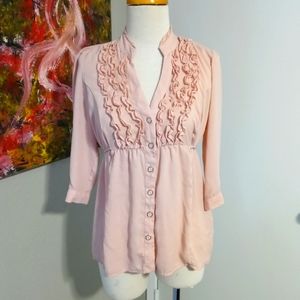 Sheer Pink Blouse